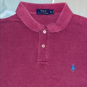 Polo by Ralph Lauren Men's Burgundy Polo Shirt